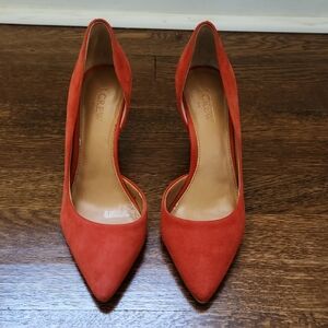 Coral Suede J Crew Heels